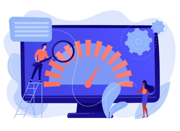 Benchmark testing concept vector illustration.